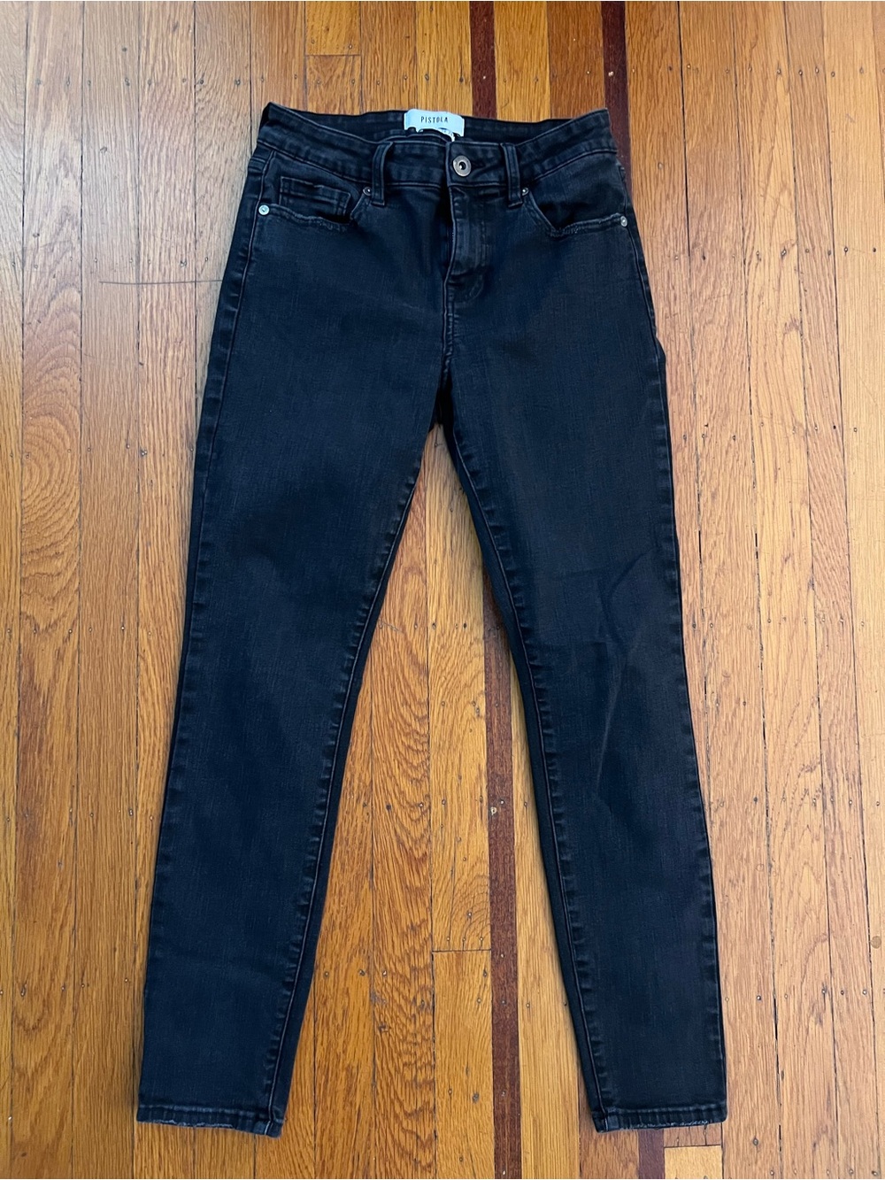 Pistola black denim skinny jeans women’s 28 EUC
